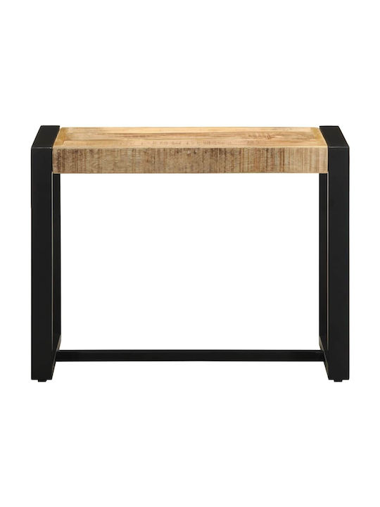 Entry Furniture with Shoe Rack Raw Mango Wood 60x35x45cm