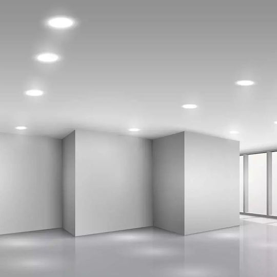 V-TAC Rund Vertieft LED Panel 6W mit Warmes Weiß Licht 3000K