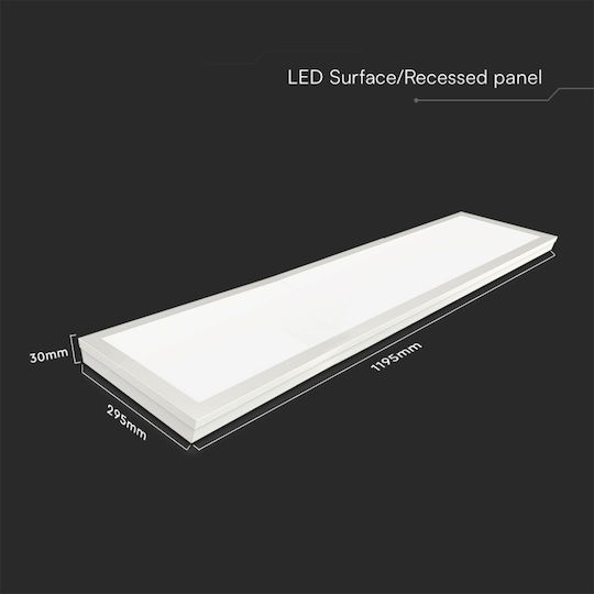 V-TAC LED Panel 40W 120x30εκ. V-TAC LED Panel 40W 120x30εκ.