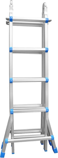 Vesta Dublu Scara combinata Aluminiu 2x10