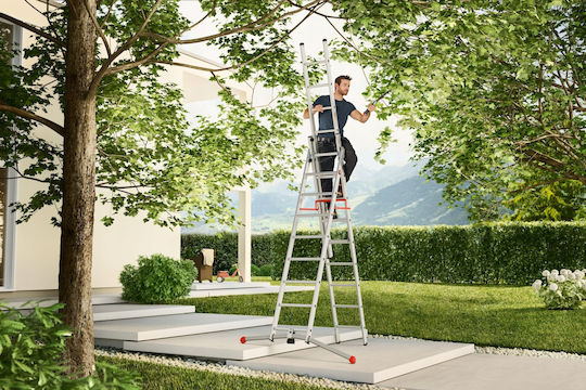 Hailo Doppelter Kombinationsleiter Aluminium