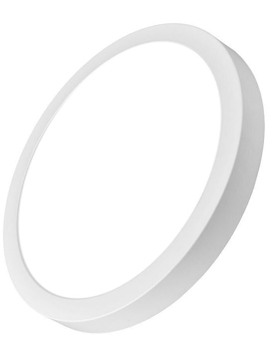 Braytron Στρογγυλό LED Panel 36W με Ψυχρό Λευκό Φως 6500K