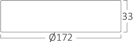 Braytron Στρογγυλό LED Panel 12W με Θερμό Λευκό Φως 3000K