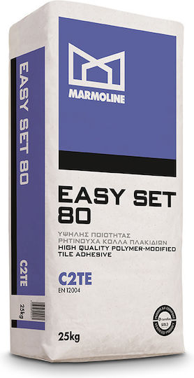 Marmoline Easy Set 80 Κόλλα Πλακιδίων Λευκή 25kg