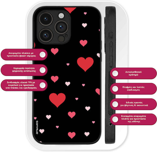Carcasă Sonique Heart Series pentru Honor Magic5 Pro 5G Negru