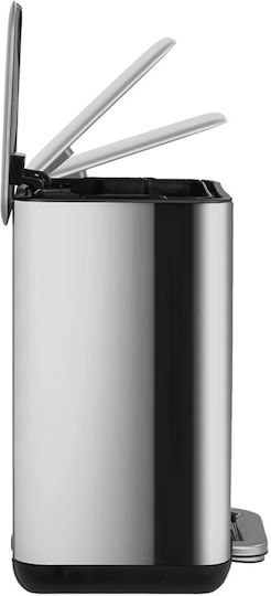 Estia Cubic Inox Σετ Πιγκάλ και Καλαθάκι Μπάνιου Soft Close 6lt Ασημί Estia Cubic Inox Σετ Πιγκάλ και Καλαθάκι Μπάνιου Soft Close 6lt Ασημί