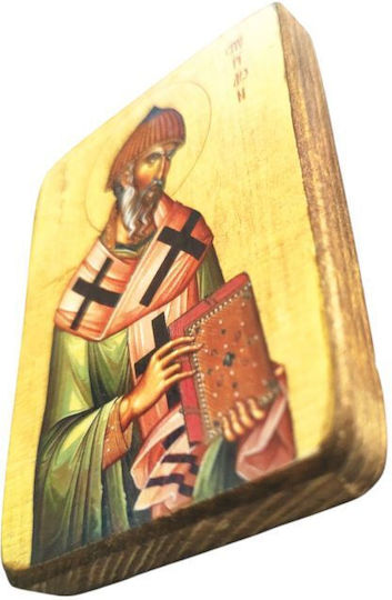 Μπομπονιέρα Βάπτισης με Εκκλησιαστική Εικόνα από Ξύλο