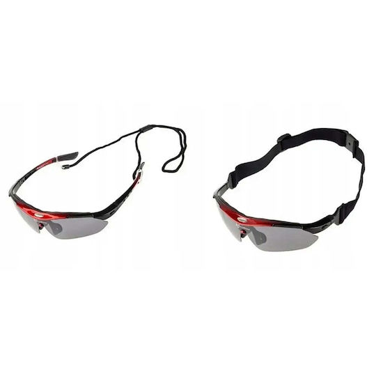 Rockbros Γυαλιά Ποδηλασίας με Μαύρο Σκελετό και Polarized / Διάφανους Φακούς