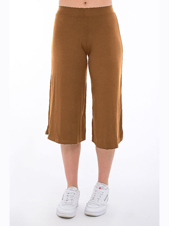 Bodymove Women's High Waist Culottes Camel