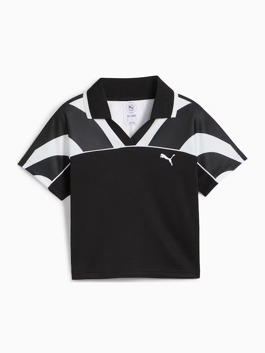 Archive Γυναικείο Crop T-shirt Μαύρο