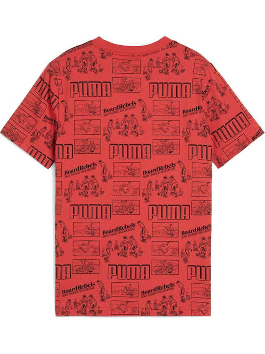 PUMA Kids Tops T-Shirt Red