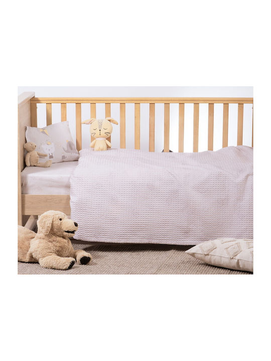 Nef-Nef Homeware Blanket Nursery Swaddling Blankets Happy Waffle Gray 80x110cm