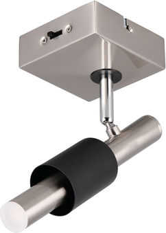 Trio Lighting Einzel Spot in Silber Farbe