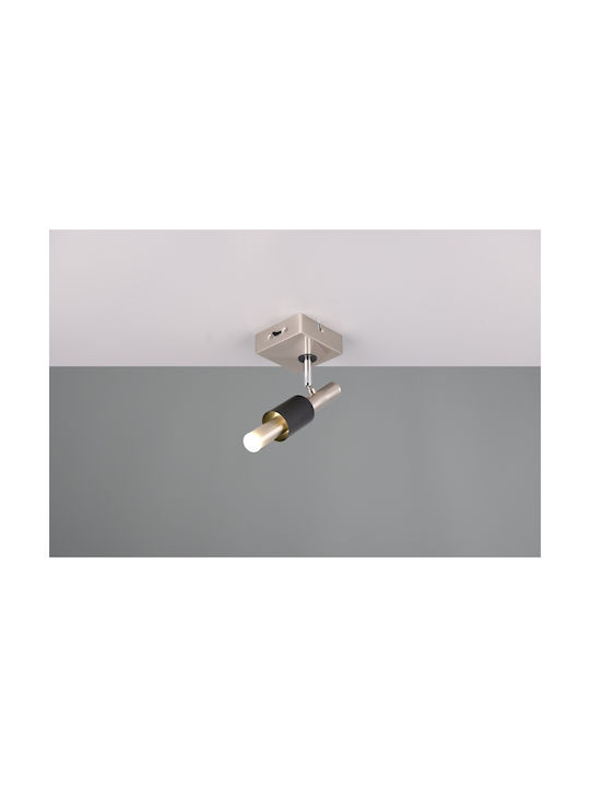 Trio Lighting Einzel Spot in Silber Farbe