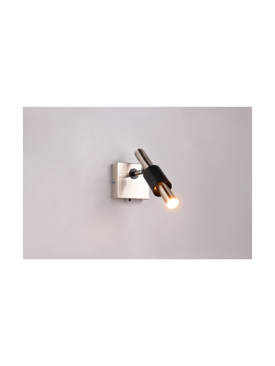 Trio Lighting Einzel Spot in Silber Farbe