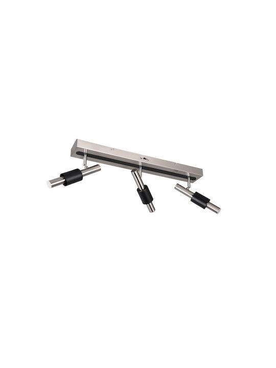 Trio Lighting Triplu Spot în Culoare Argintiu