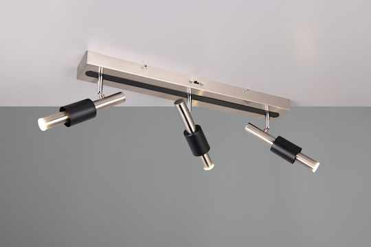 Trio Lighting Triple Spot in Silver Color