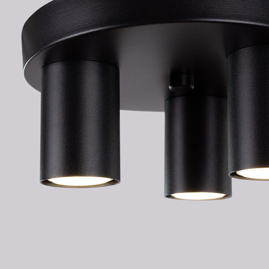 Sollux Triple Spot with Socket GU10 in Black Color