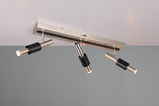 Trio Lighting Triple Spot in Silver Color