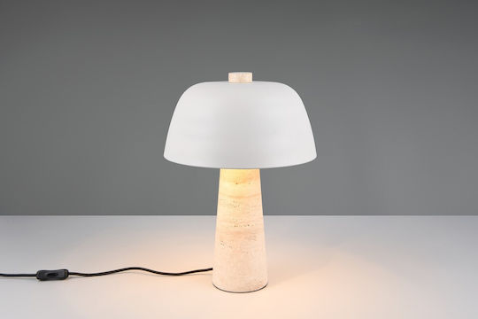 Trio Lighting Tischlampe mit Gray Schirm und Basis