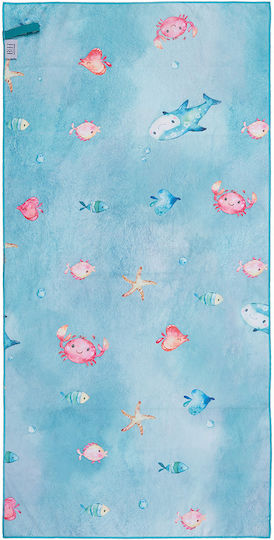 Beauty Home Kinder-Strandtuch Türkis 140x70cm