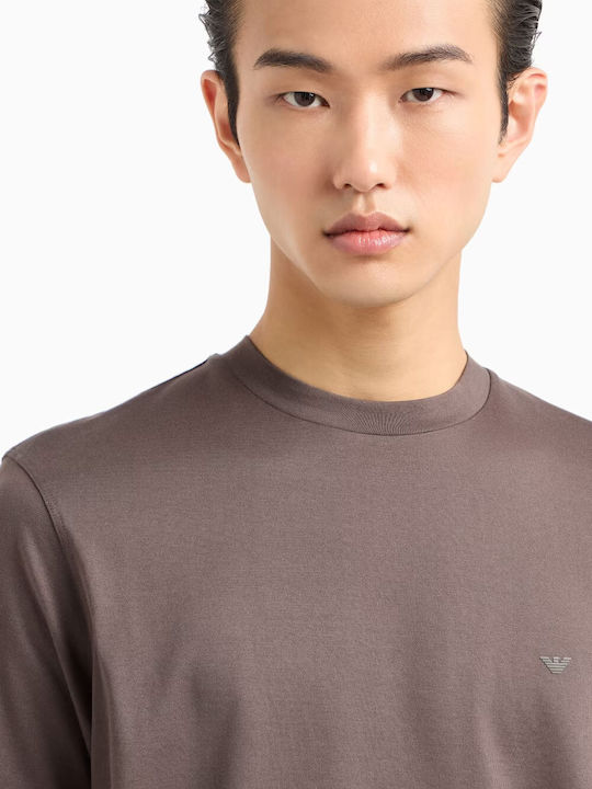 Tシャツ・カットソー EMPORIO ARMANI Men T-shirt Brown EM000983AF13669 U6200 EMPORIO ARMANI: T-shirt men - Brown | Emporio Armani t-shirt