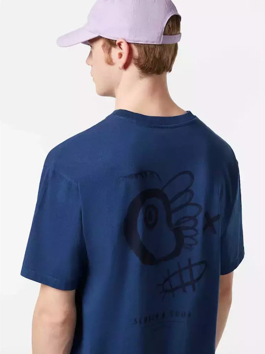 Artwork T-shirt Μπλε