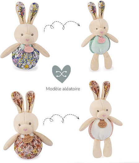 Doudou et Compagnie Плюшено Зайче Многоцветен 20 см.