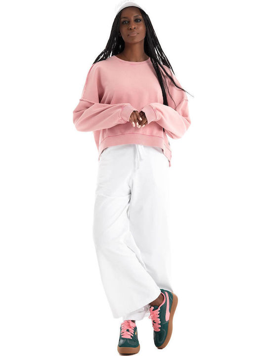 Women's Fabric Trousers White