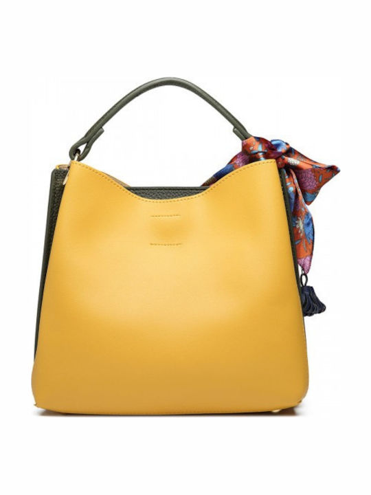 Geantă de damă Tote De mână Galbenă