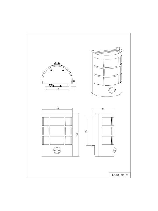 Trio Lighting Iluminat Exterior Montat Pe Perete Negru Trio Lighting Iluminat Exterior Montat Pe Perete Negru