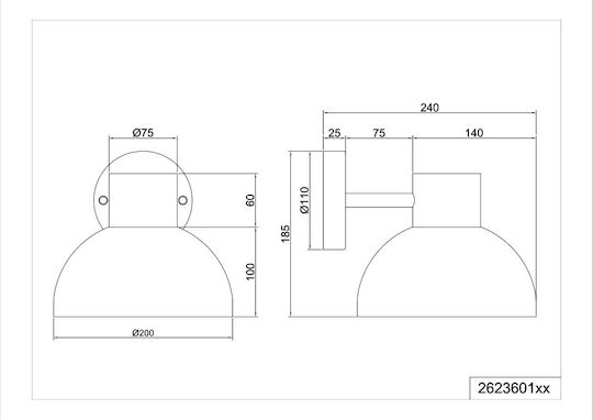 Trio Lighting Επιτοίχιο Εξωτερικό Φωτιστικό Trio Lighting Επιτοίχιο Εξωτερικό Φωτιστικό