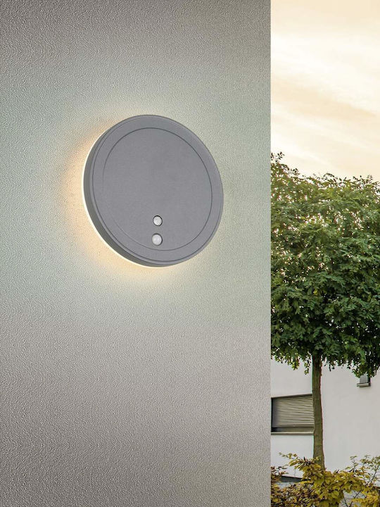 Trio Lighting Επιτοίχιο Εξωτερικό Φωτιστικό Γκρι