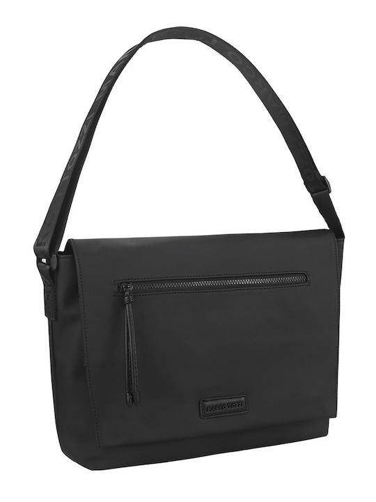 Damen-Flap-Tasche Schwarz