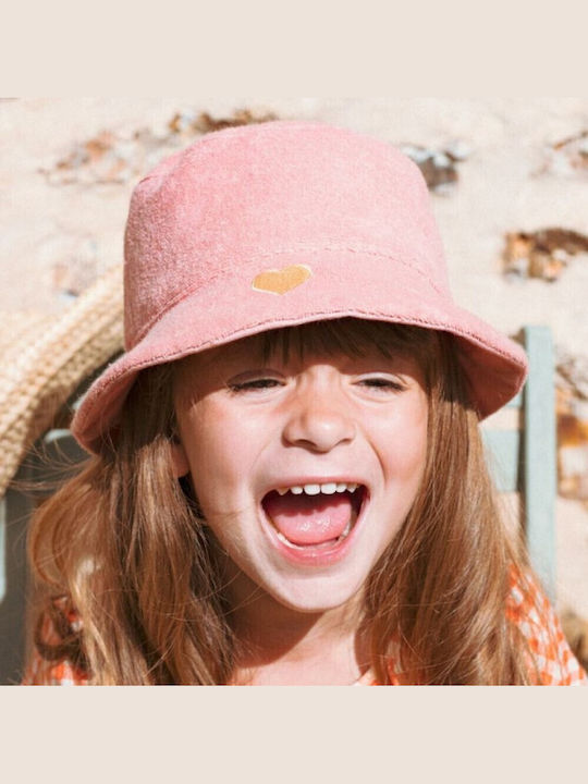 KiETLA Kids' Hat Bucket Fabric Sunscreen Pink