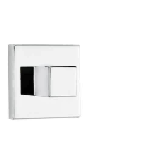Set Square Rosette WC Security Latch Zogometal 1836 Matte Gold
