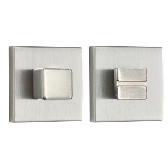 Set Square Rosette WC Security Latch Zogometal 1836 Bronze Matte