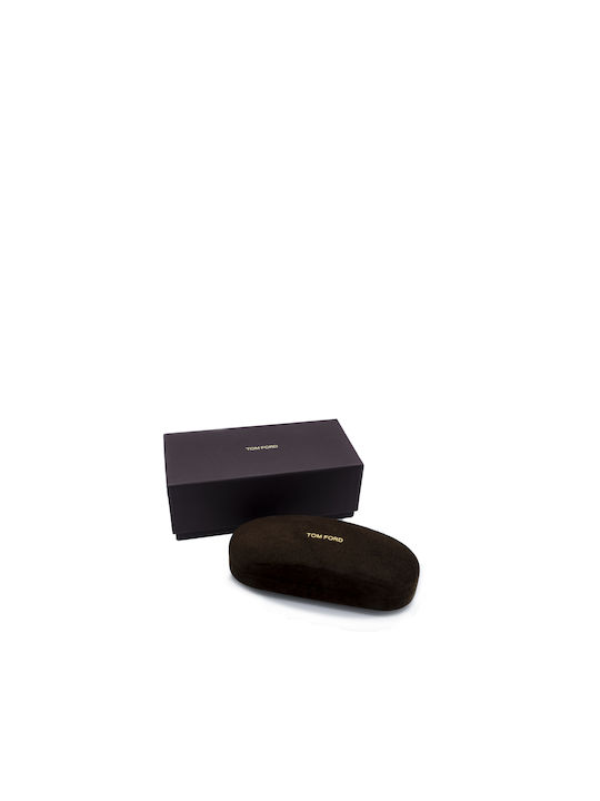 Tom Ford Men's Sunglasses with Black Horn-Rimmed Frame and Yellow Gradient Lens FT1225 01E