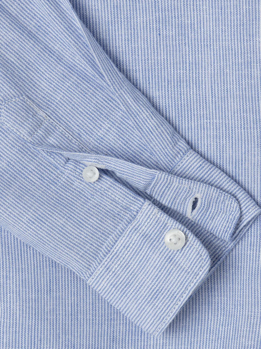 Παιδικό Πουκάμισο Μακρυμάνικο Azzurro Blue Chestley