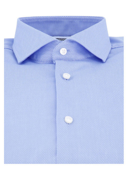Hank Long-sleeved Cotton Shirt Blue