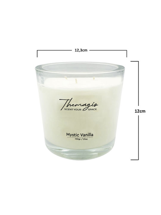 Themagio Lumânare Aromatică din Soia în Borcan cu Miros de Vanilie 700gr
