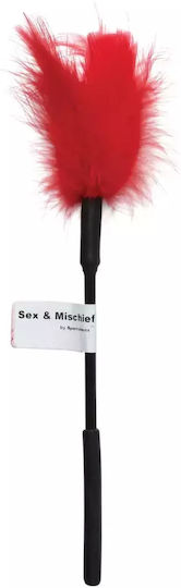 Sportsheets Sex & Michief Feather Tickler Pană pentru Gâdilat în Culoare Roșu