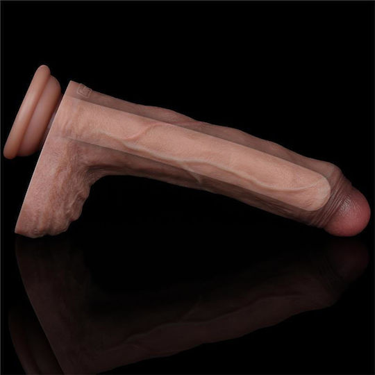 Lovetoy Glass Dildo with Balls and Suction Cup Flesh
