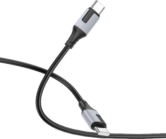 Borofone USB 2.0 Cable USB-C Male - USB-C 60W White 1m