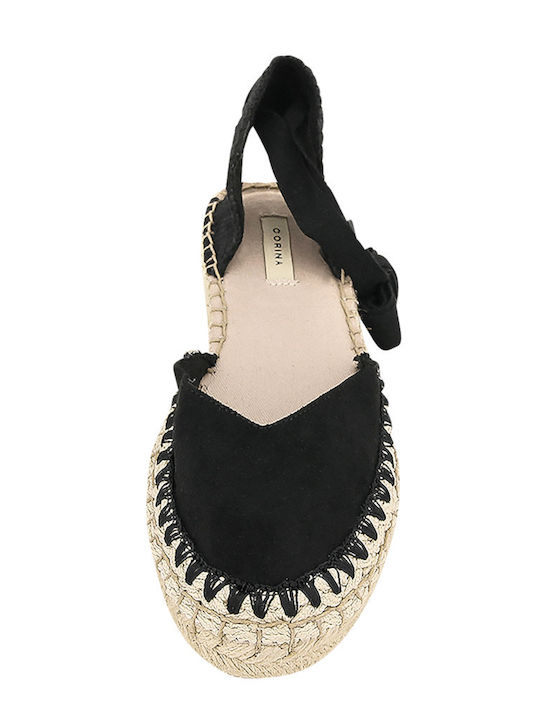 Platforme Dama În Stil Espadrile Negru