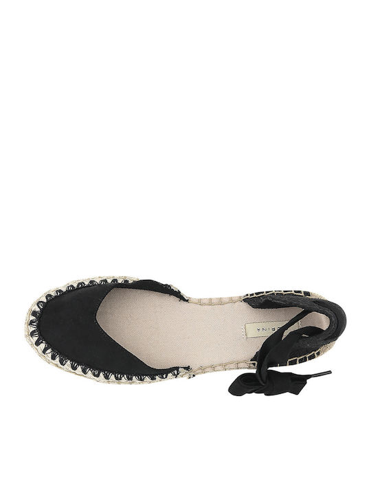 Platforme Dama În Stil Espadrile Negru