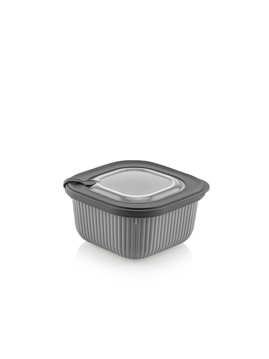 Viosarp Cutie pentru Mâncare Plastic Transparent Potrivit pentru Cuptor cu Microunde 600ml 1buc