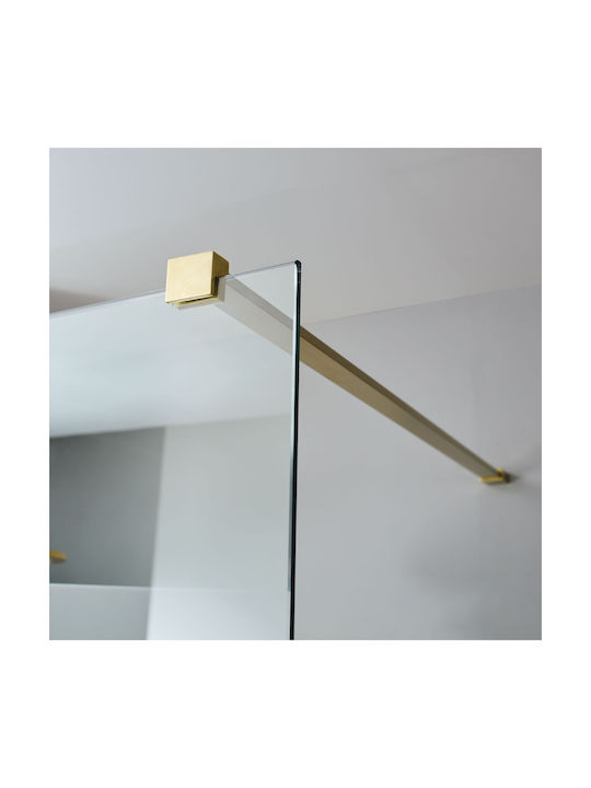 Devon Iwis Walk-in Fixed Side for Shower 46-48x200cm Clear Glass