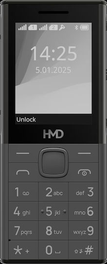 HMD 150 Music Dual SIM Κινητό με Κουμπιά (Ελληνικό Μενού) Μαύρο