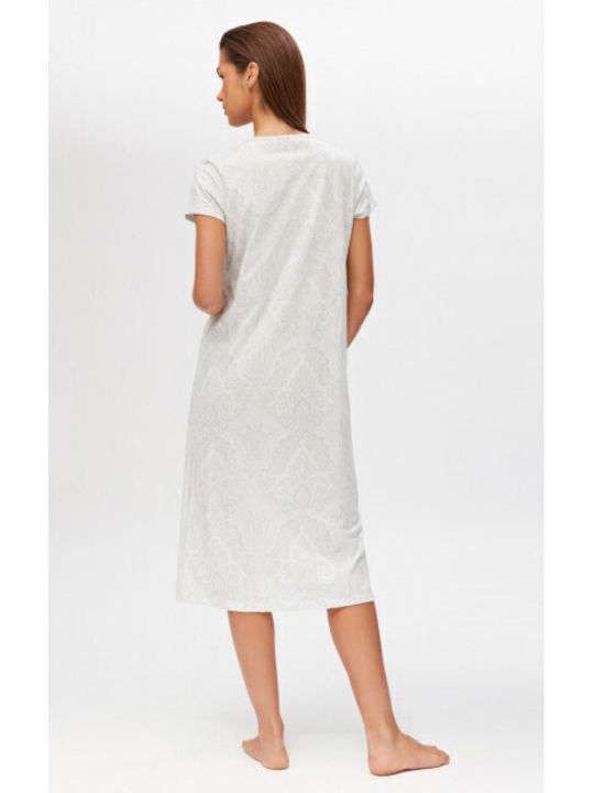 Minerva Summer Women's Nightdress Salmon, Grey